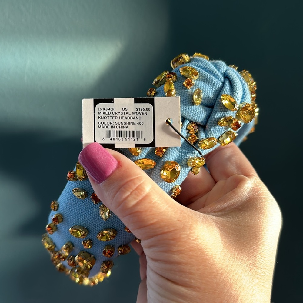 NWT Sunshine mixed Crystal Lele Sadoughi headband - Picture 5 of 5